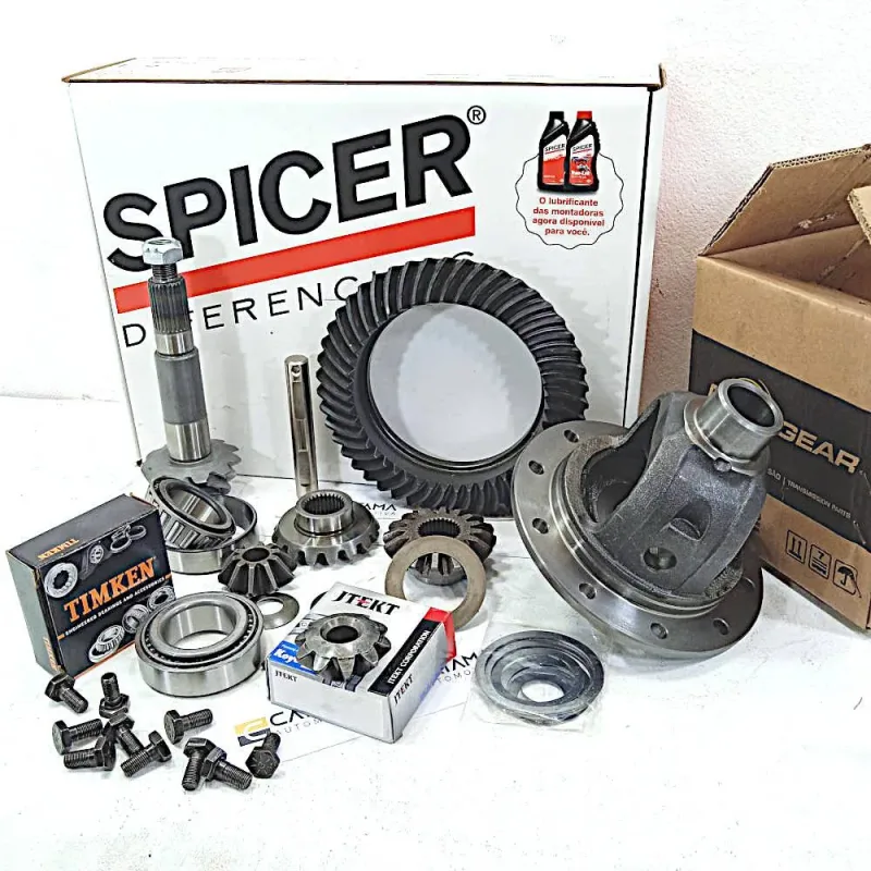 Kit Coroa Pinhao 47x11 Caixa Satelite Rolamentos S10 Blazer 2.8 diesel