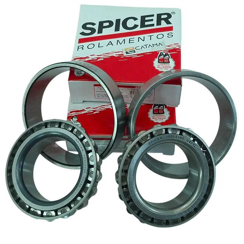 Par Rolamento Lateral Coroa Diferencial Braseixos D20 C20 F1000 Spicer