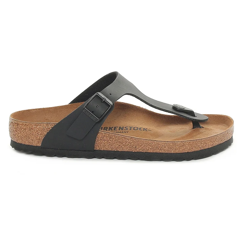 Birkenstock Infradito Gizeh Birko Flor Uomo Nero 44