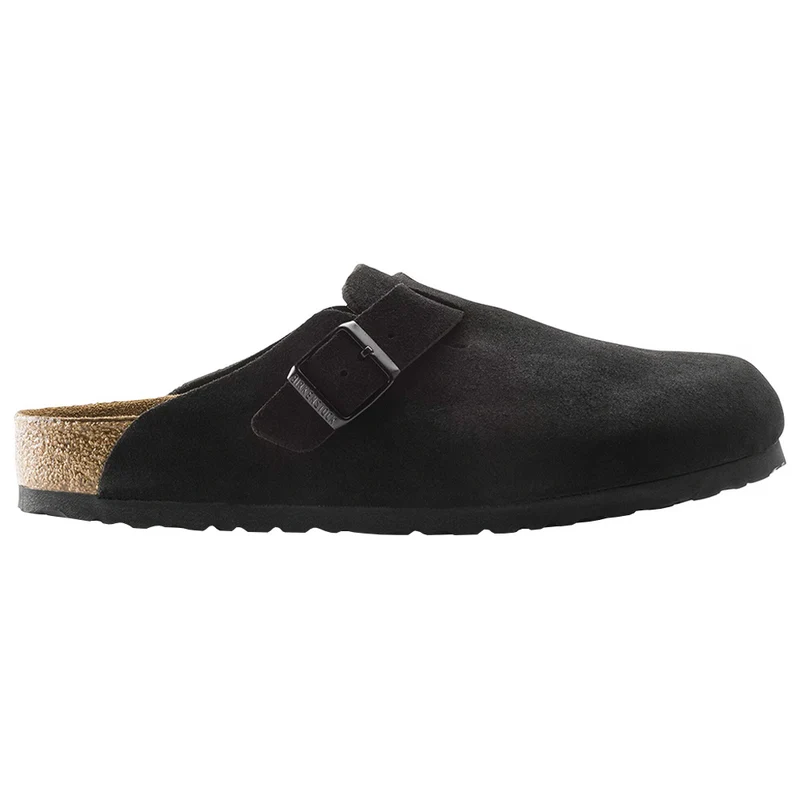 Boston Soft Footbed Suede Leather Shoes Black / 40 (U.S. Mens 7-7.5) / Medium