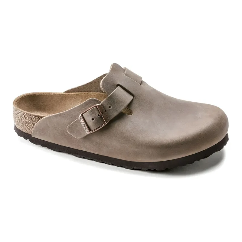 Birkenstock Boston Oiled Leather Clogs - Tobacco - 960811 TOBACCO / 40