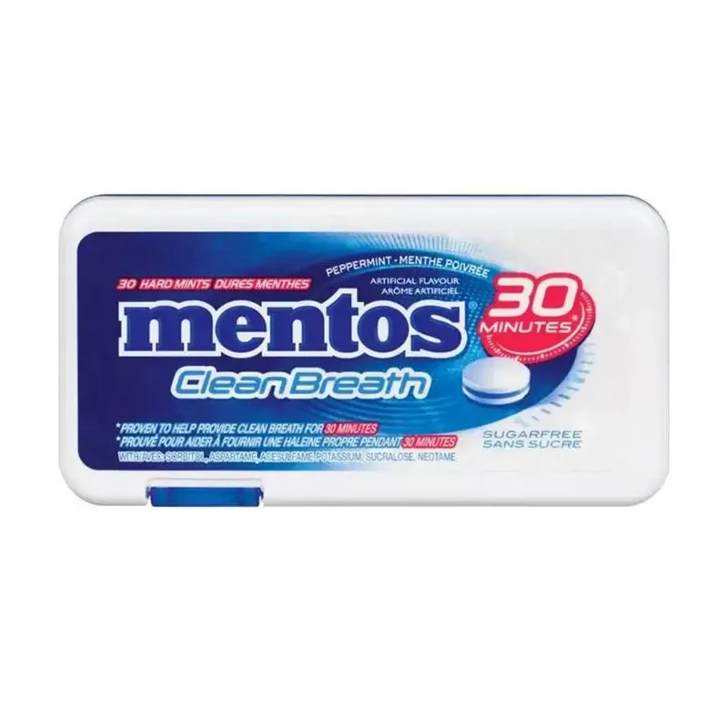 PASTILHA MENTOS CLEAN BREAH PAPPERMINT 21G