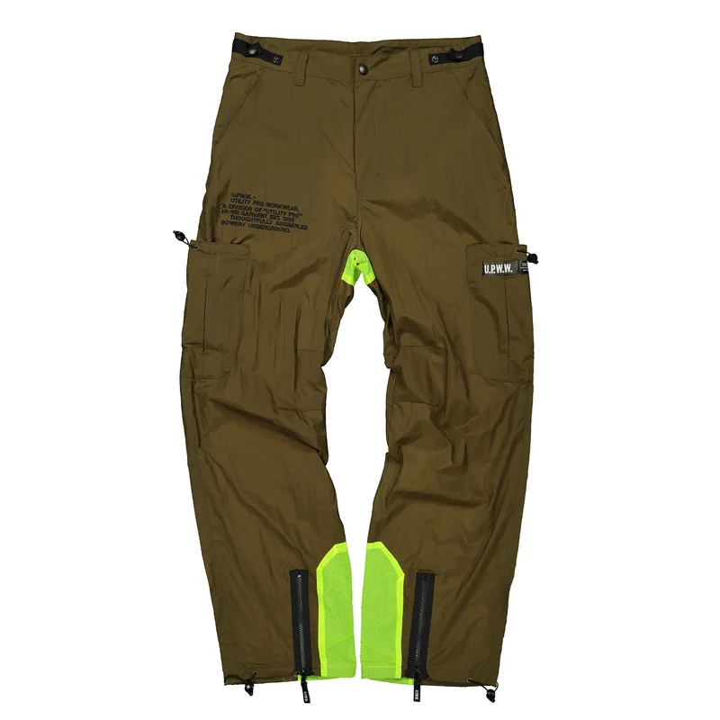 Zip Cargo Nylon Pant L