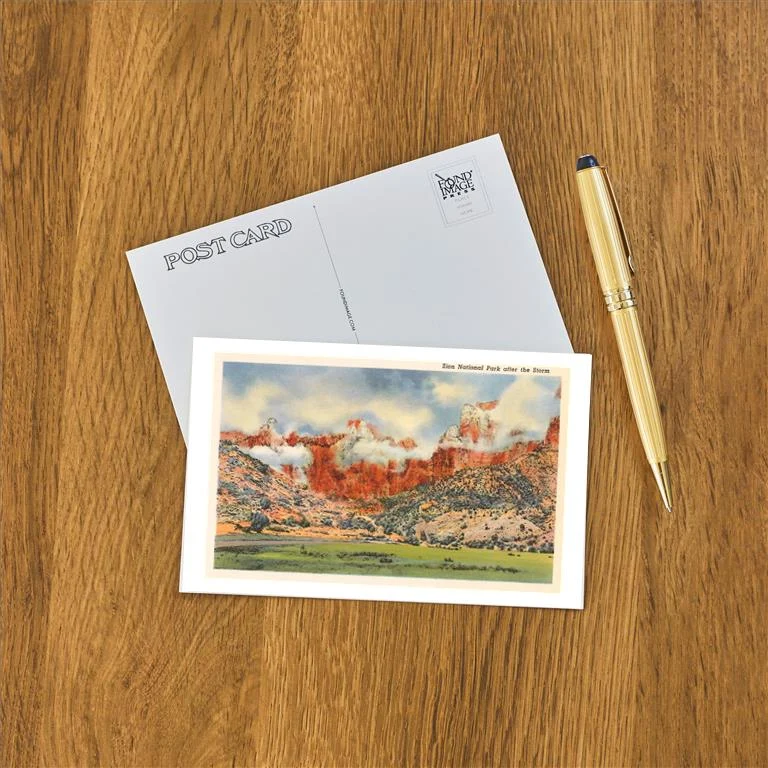 UT-90 Zion National Park after Storm, Utah - Vintage Image Postcard, Pack of 10