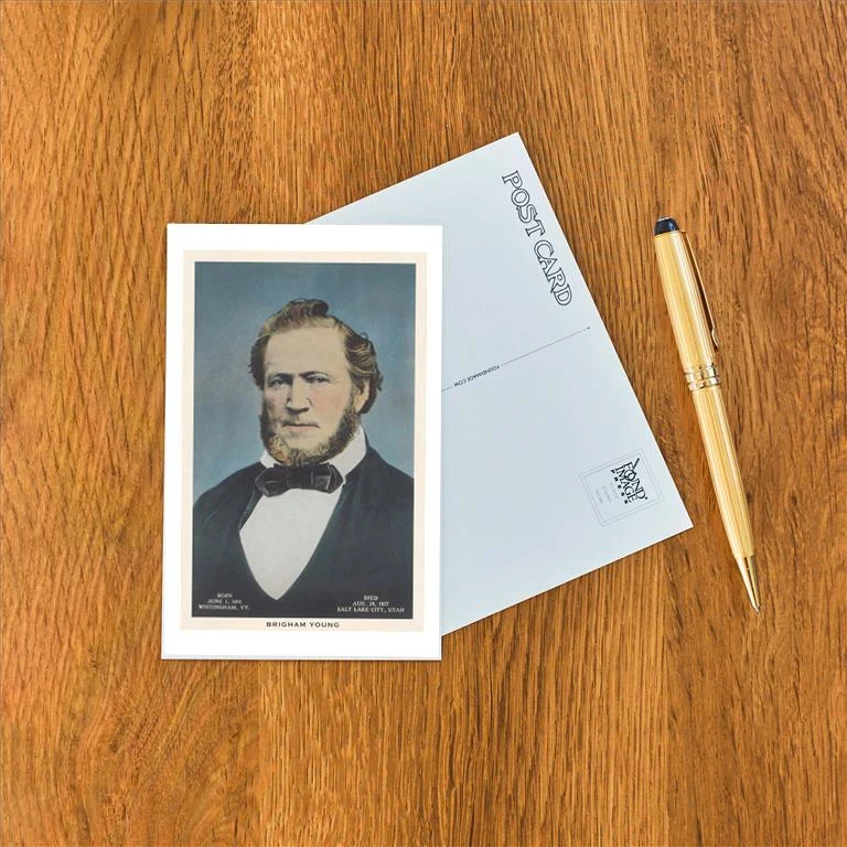 UT-159 Brigham Young - Vintage Image Postcard, Pack of 10