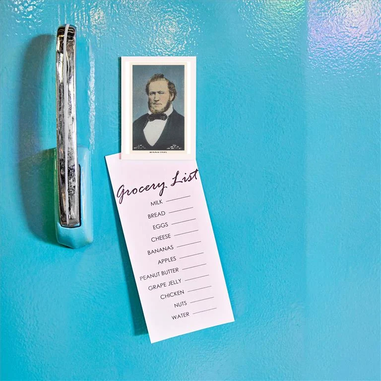 UT-159 Brigham Young - Vintage Image Magnet, Pack of 6