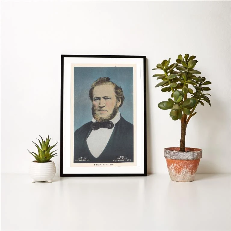 UT-159 Brigham Young - Vintage Image Art Print, Individual Print