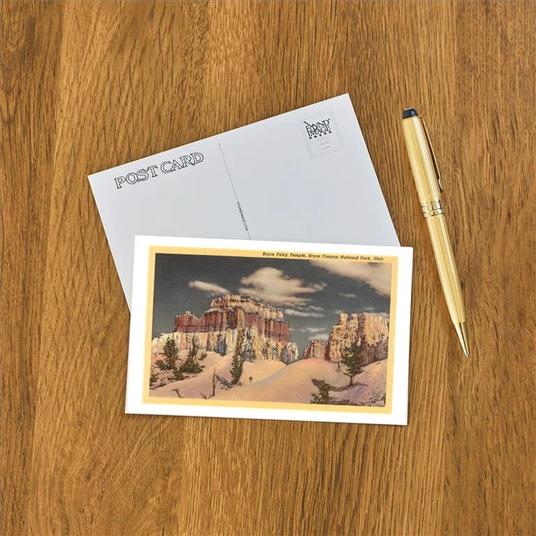 UT-150 Fairy Temple, Bryce Canyon, Utah - Vintage Image Postcard, Pack of 10