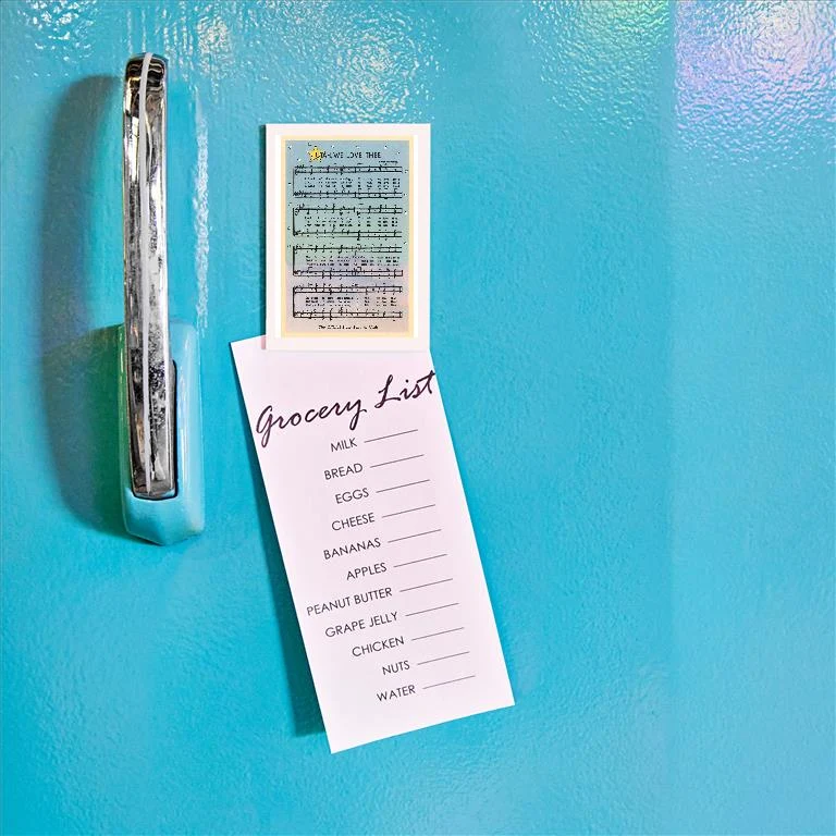 UT-214 Music to Utah's State Song - Vintage Image Magnet, Pack of 6