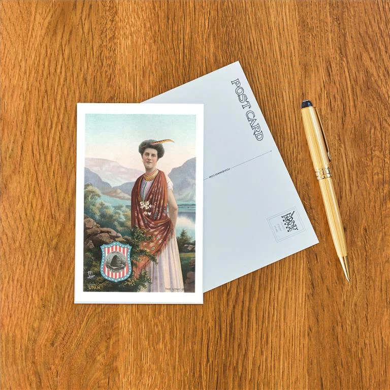 UT-123 Utah Belle - Vintage Image Postcard, Pack of 10
