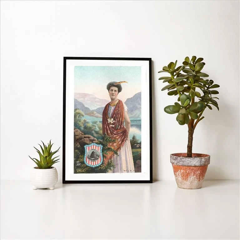 UT-123 Utah Belle - Vintage Image Art Print, Individual Print