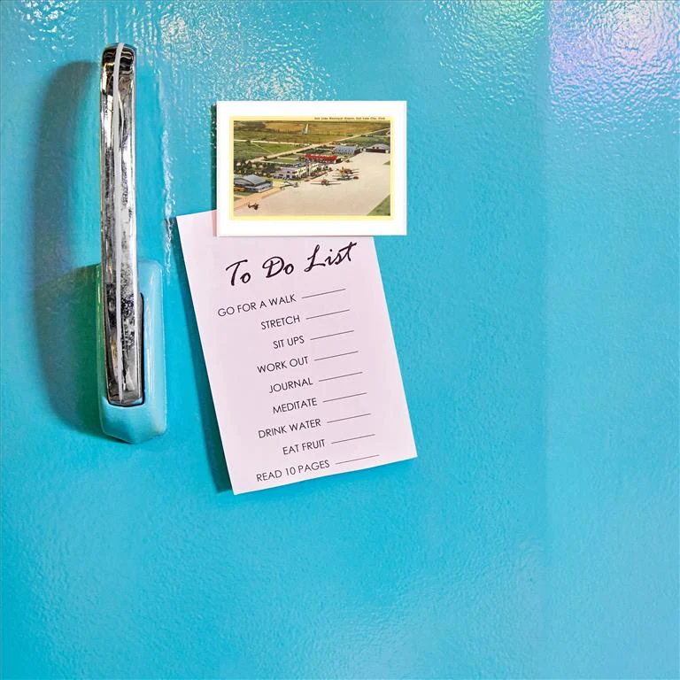 UT-98 Municipal Airport, Salt Lake City, Utah - Vintage Image Magnet, Pack of 6