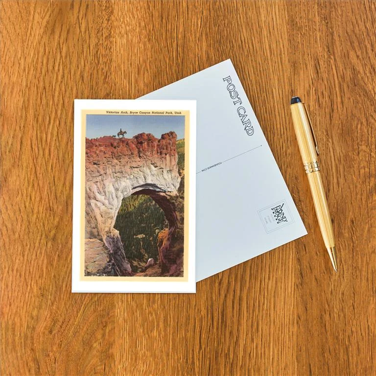 UT-25 Victorian Arch, Bryce Canyon, Utah - Vintage Image Postcard, Pack of 10