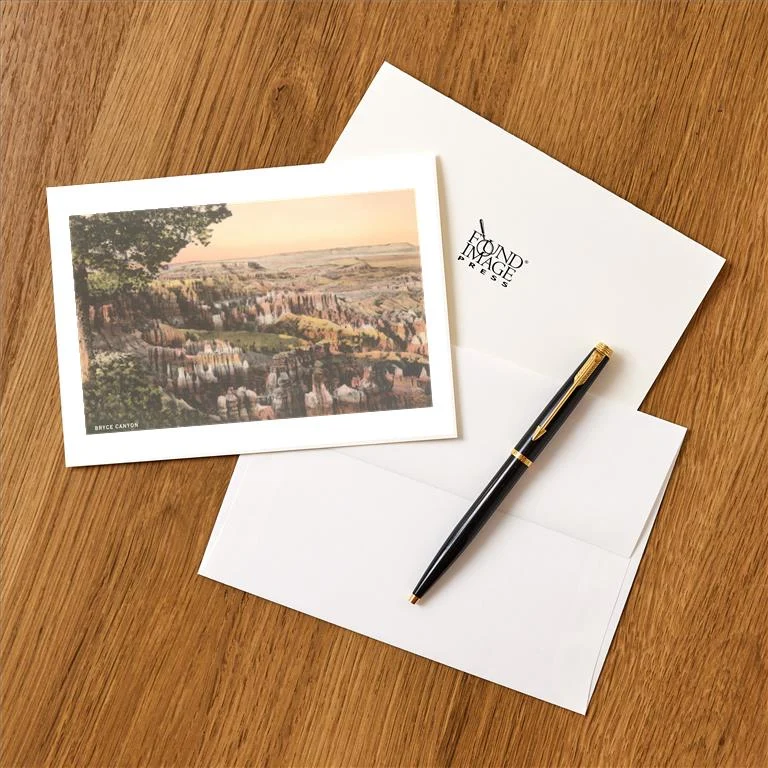 UT-205 Bryce Canyon National Park - Vintage Image Greeting Card, Pack of 4