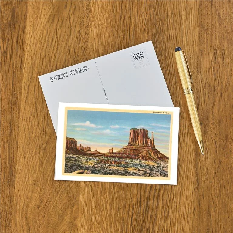 UT-204 Monument Valley Mitten Butte - Vintage Image Postcard, Pack of 10