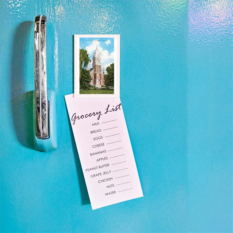 UT-220 LDS Tabernacle, Brigham - Vintage Image Magnet, Pack of 6
