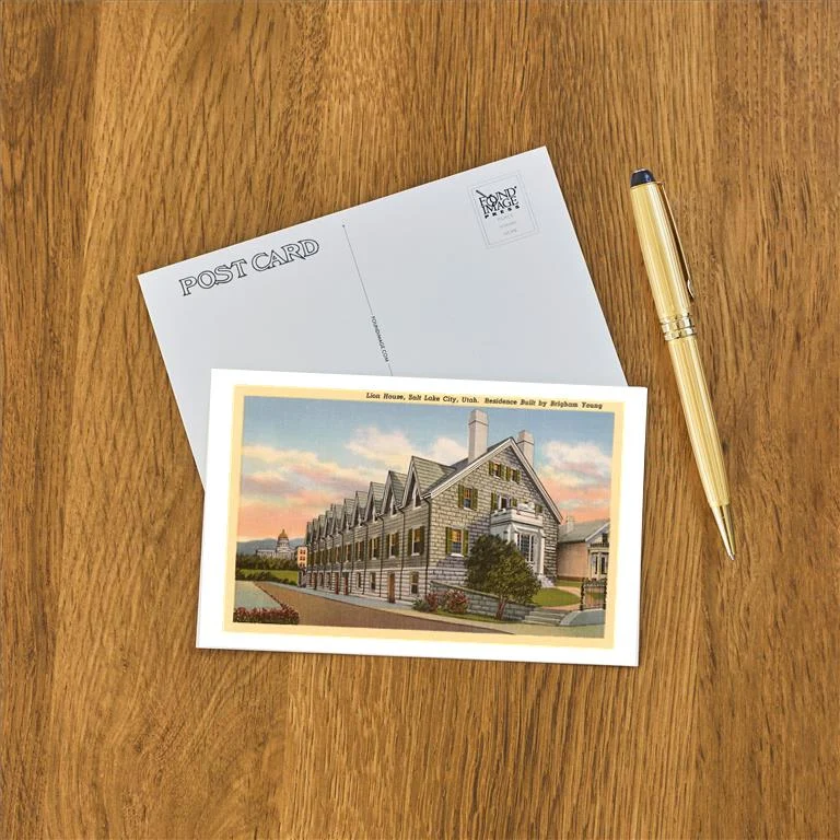 UT-21 Lion House, Salt Lake City, Utah - Vintage Image Postcard, Pack of 10