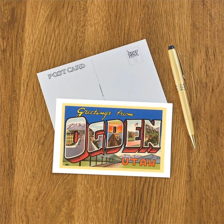 UT-94 Greetings from Ogden, Utah - Vintage Image Postcard, Pack of 10