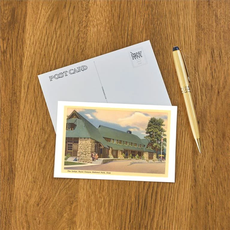 UT-193 Bryce Canyon Lodge, Utah - Vintage Image Postcard, Pack of 10