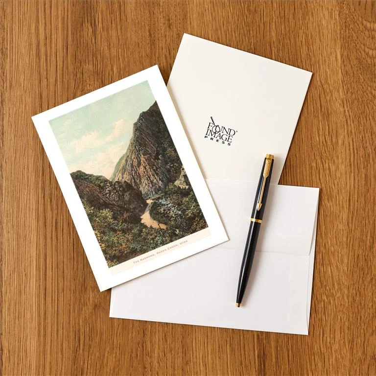 UT-33 The Narrows, Ogden Canyon, Utah - Vintage Image Greeting Card, Pack of 4
