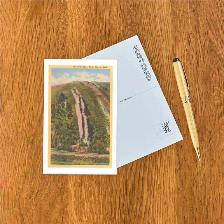 UT-202 Devil's Slide, Weber Canyon, Utah - Vintage Image Postcard, Pack of 10