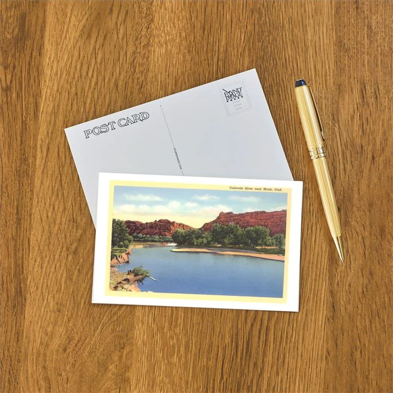 UT-180 Colorado River near Moab, Utah - Vintage Image Postcard, Pack of 10
