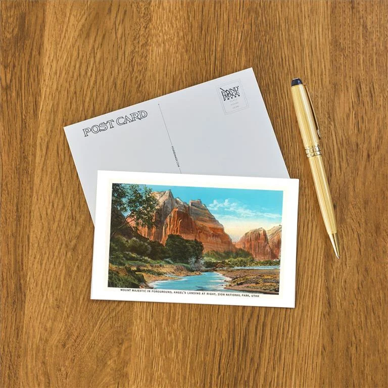 UT-148 Mt. Majestic, Zion National Park, Utah - Vintage Image Postcard, Pack of 10