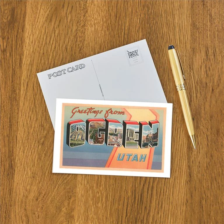 UT-207 Greetings from Ogden, Utah - Vintage Image Postcard, Pack of 10