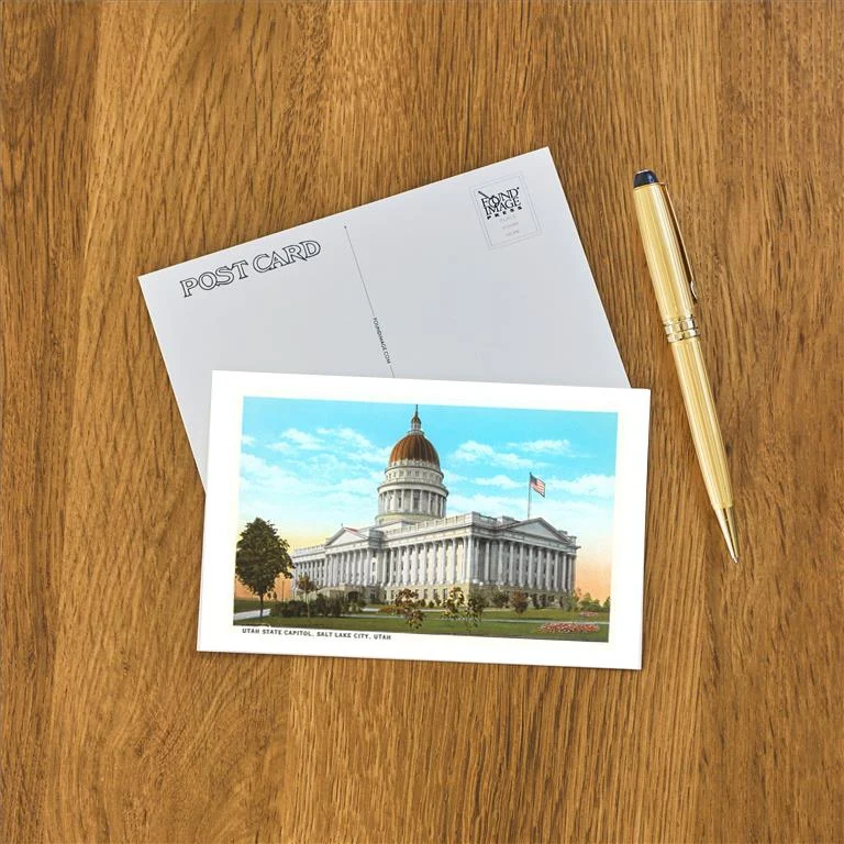 UT-113 State Capitol, Salt Lake City, Utah - Vintage Image Postcard, Pack of 10