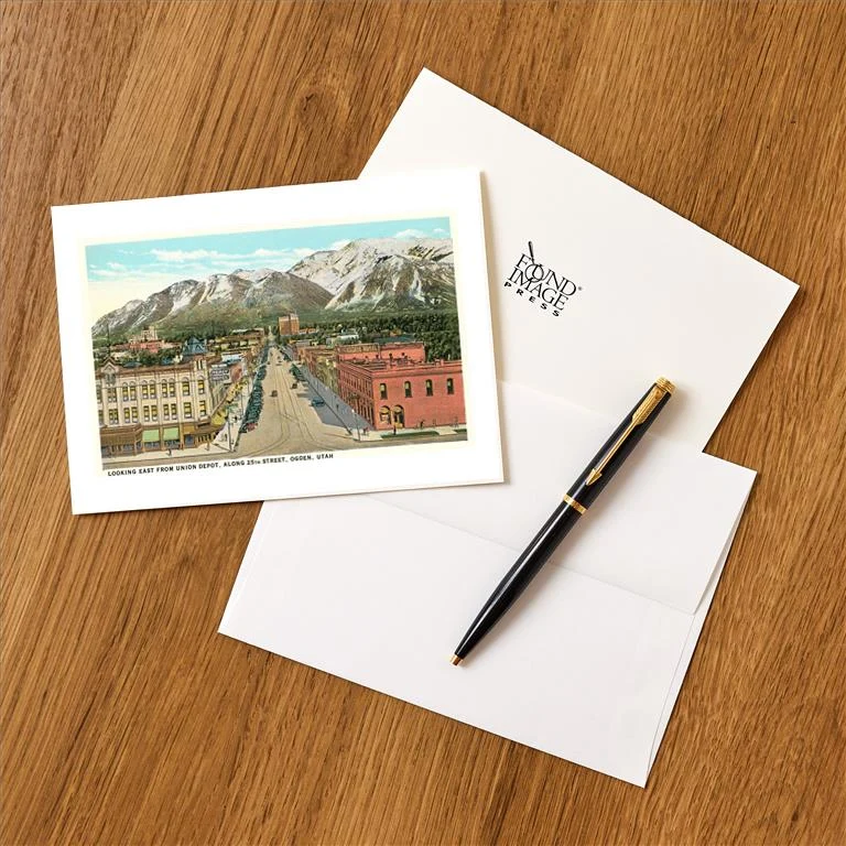 UT-216 25th Street, Ogden - Vintage Image Greeting Card, Pack of 4