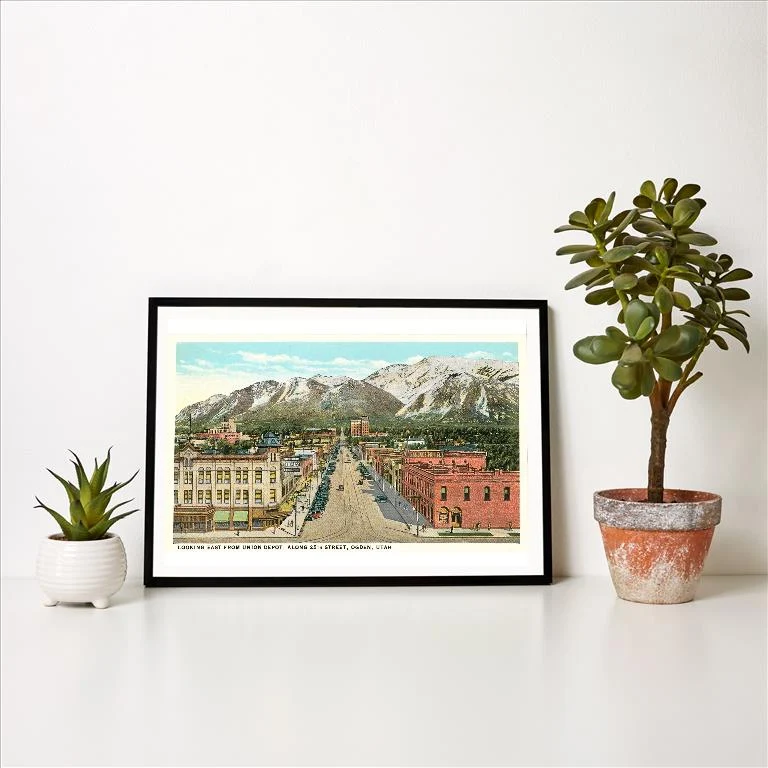 UT-216 25th Street, Ogden - Vintage Image Art Print, Individual Print