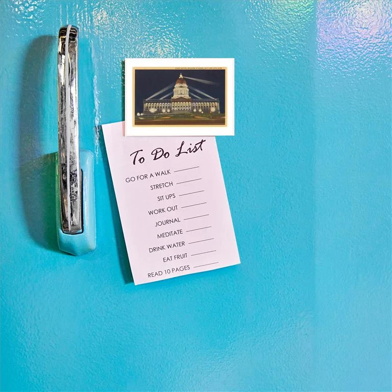 UT-57 Night, State Capitol, Salt Lake City, Utah - Vintage Image Magnet, Pack of 6