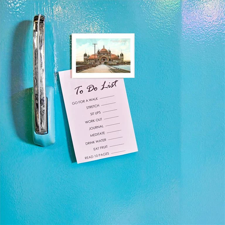 UT-106 Saltair Pavilion, Great Salt Lake, Utah - Vintage Image Magnet, Pack of 6