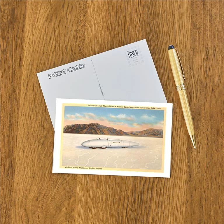 UT-117 Racer, Bonneville Salt Flats, Utah - Vintage Image Postcard, Pack of 10