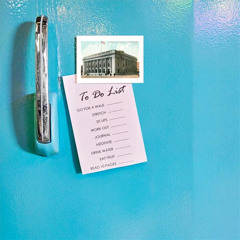 UT-221 General Post Office, Salt Lake City - Vintage Image Magnet, Pack of 6