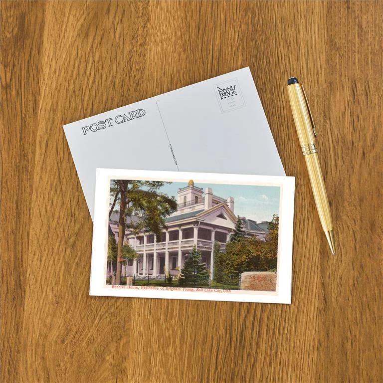 UT-39 Beehive House, Salt Lake City, Utah - Vintage Image Postcard, Pack of 10