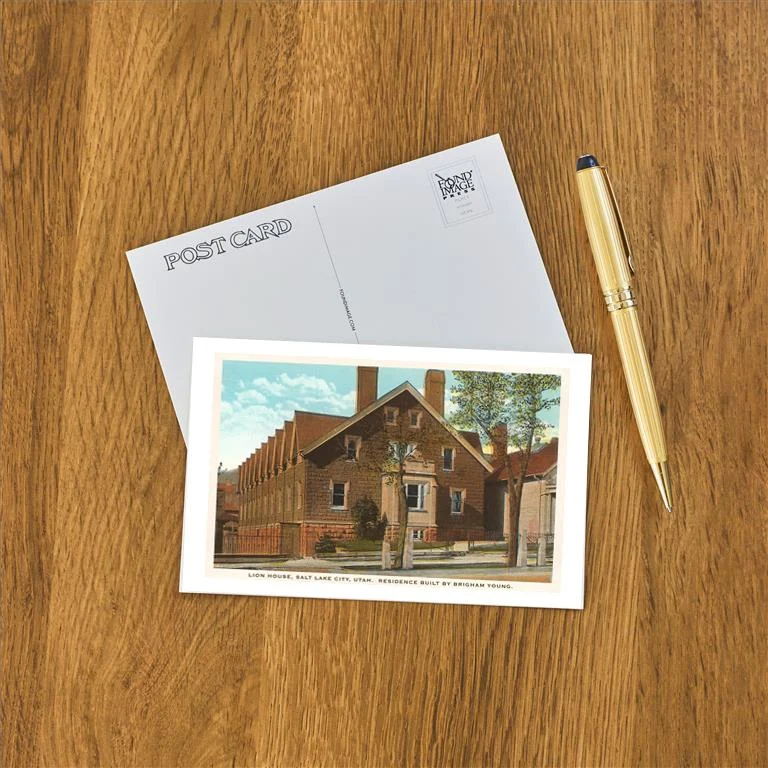 UT-35 Lion House, Salt Lake City, Utah - Vintage Image Postcard, Pack of 10