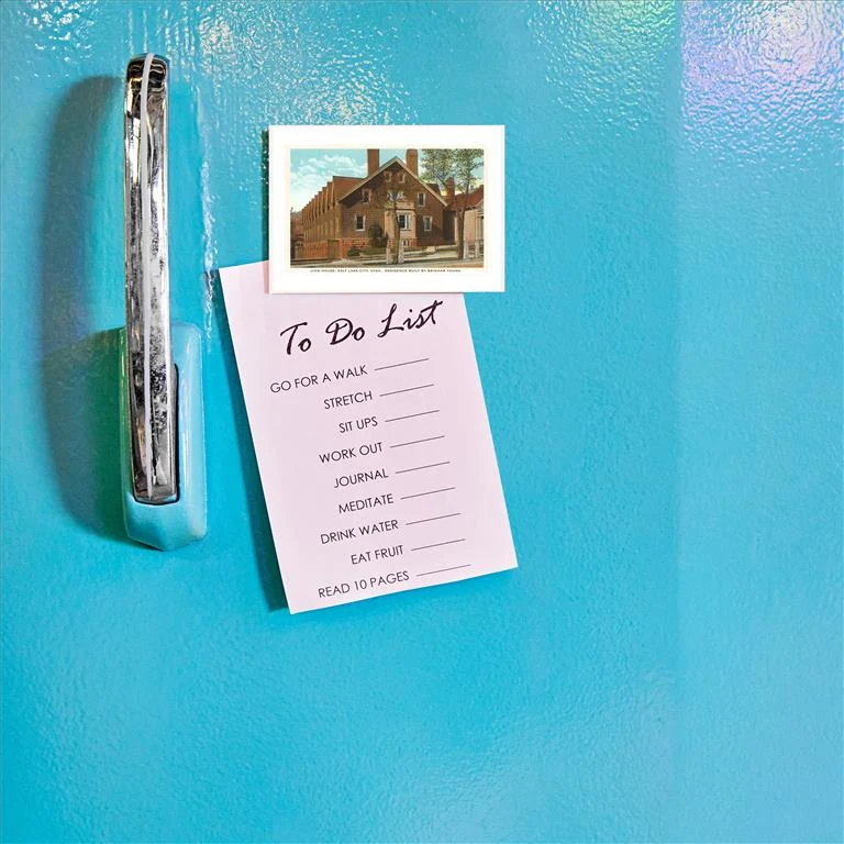 UT-35 Lion House, Salt Lake City, Utah - Vintage Image Magnet, Pack of 6