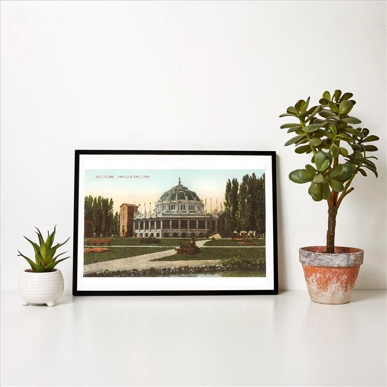 UT-48 Salt Palace, Salt Lake City, Utah - Vintage Image Art Print, Individual Print