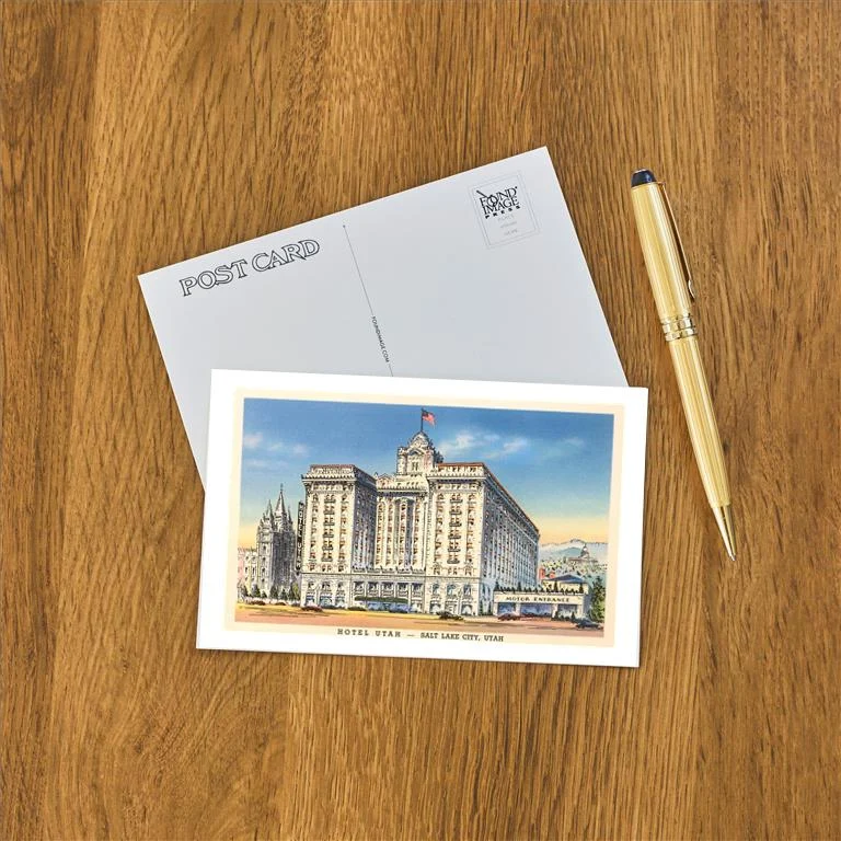 UT-101 Hotel Utah, Salt Lake City, Utah - Vintage Image Postcard, Pack of 10