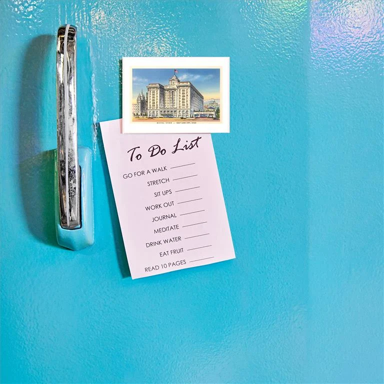UT-101 Hotel Utah, Salt Lake City, Utah - Vintage Image Magnet, Pack of 6