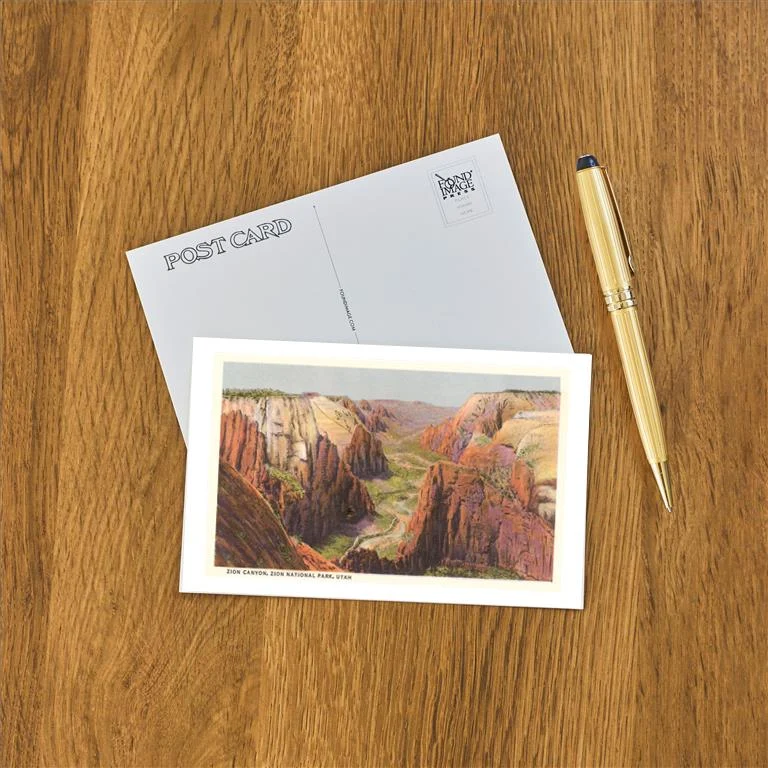 UT-235 Zion Canyon, National Park - Vintage Image Postcard, Pack of 10