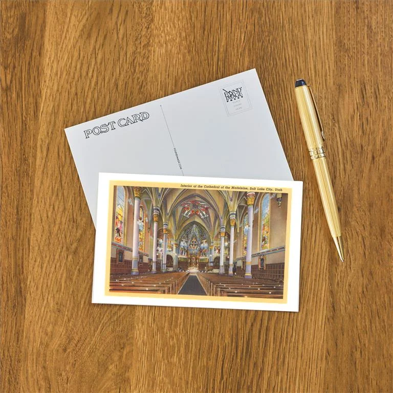 UT-171 Cathedral of the Madeleine, Salt Lake City, Utah - Vintage Image Postcard, Pack of 10