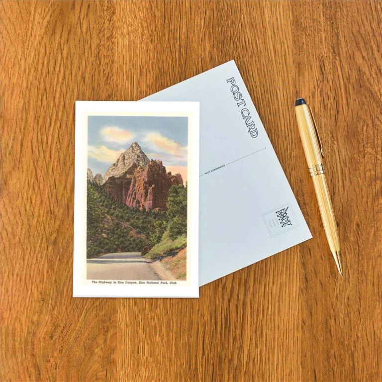 UT-240 Highway, Zion Canyon - Vintage Image Postcard, Pack of 10