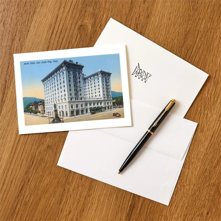 UT-173 Hotel Utah, Salt Lake City - Vintage Image Greeting Card, Pack of 4
