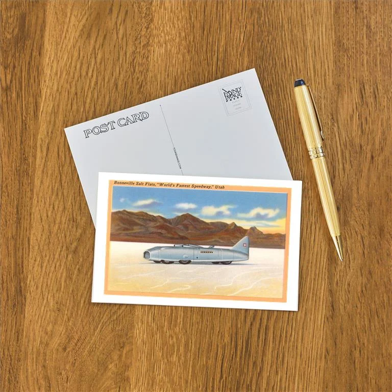 UT-116 Racer, Bonneville Salt Flats, Utah - Vintage Image Postcard, Pack of 10