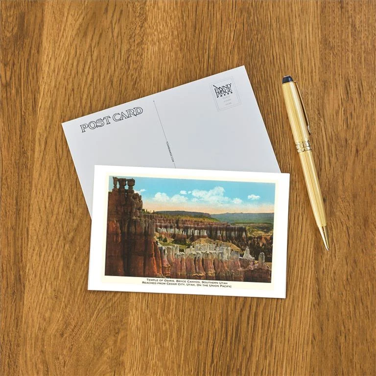 UT-17 Temple of Osiris, Bryce Canyon, Utah - Vintage Image Postcard, Pack of 10