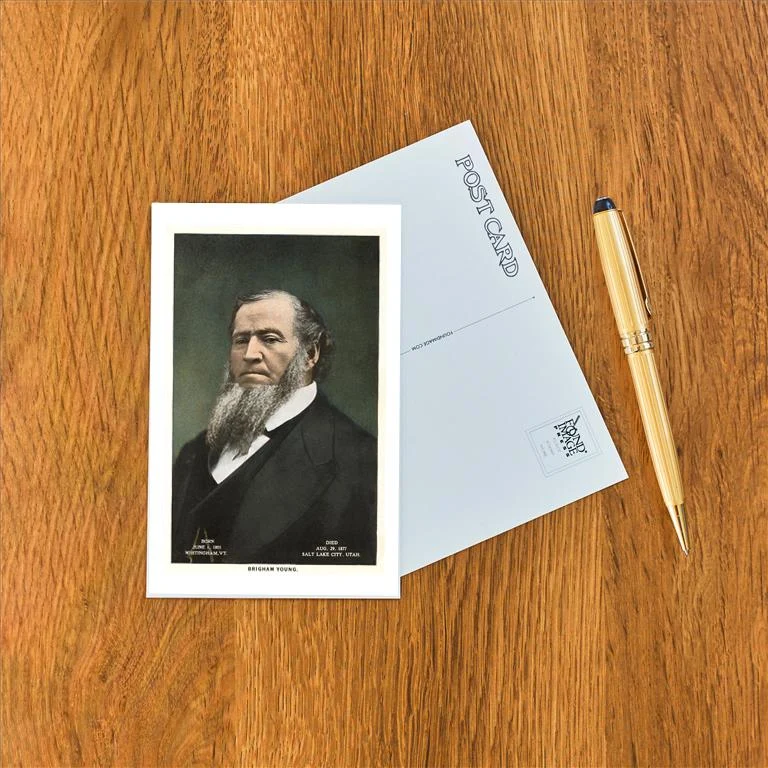 UT-43 Portrait of Brigham Young - Vintage Image Postcard, Pack of 10