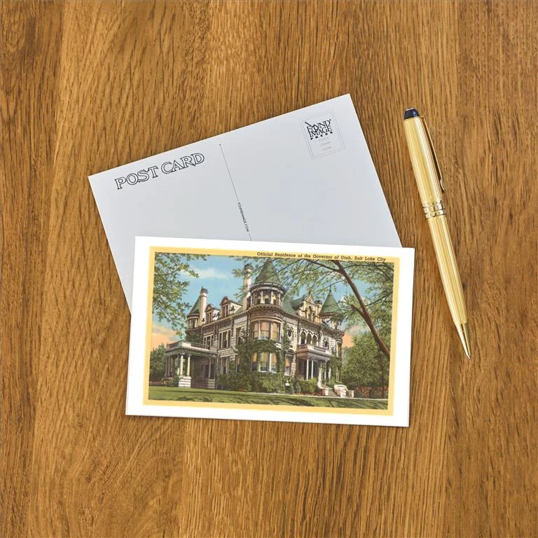 UT-42 Governor's Residence, Salt Lake City, Utah - Vintage Image Postcard, Pack of 10