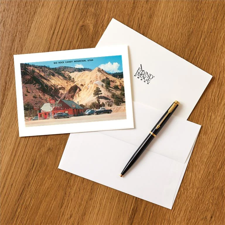 UT-219 Big Rock Candy Mountain - Vintage Image Greeting Card, Pack of 4